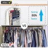 Magic Pants Hangers Space Saving - 2 Pack for Closet Multiple Layers - Image 2