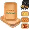 100PCS Air Fryer Liners Disposable for Ninja DZ201/DZ401, Ninja Air Fryer