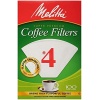 Melitta Cone Coffee Filters White No. 4 100 Count