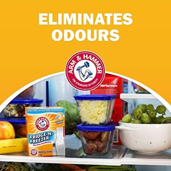 ARM & HAMMER Fridge Fresh Baking Soda Deodorizer, 30 Days of Freshness - Image 5