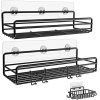 MOFOROCO 3-Pack Shower Caddy Corner Basket Shelf with Soap Holder, No Drilling - Image 2
