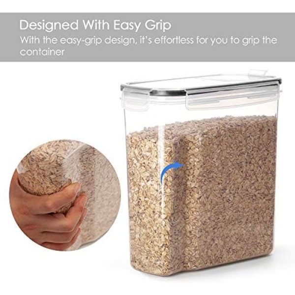 Vtopmart Cereal Storage Container Set, BPA Free Plastic Airtight Food Storage - Image 3