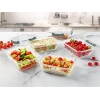 Zulay Kitchen 5 Pack Leak-Proof Glass Food Storage Containers - 36 oz Thick - Image 2