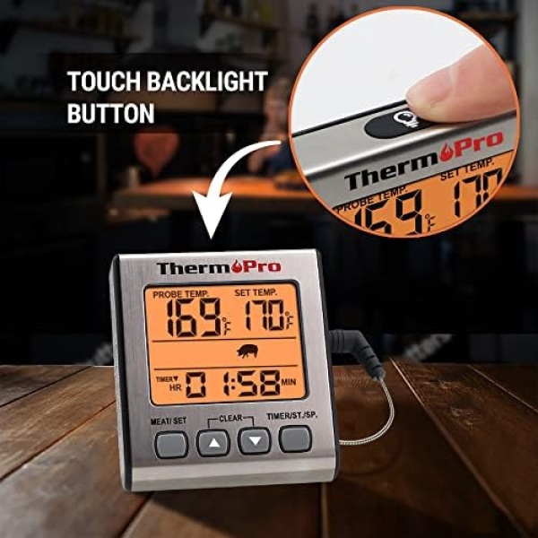 ThermoPro TP16S Digital Meat Thermometer for Cooking and Grilling, BBQ Food - Image 5