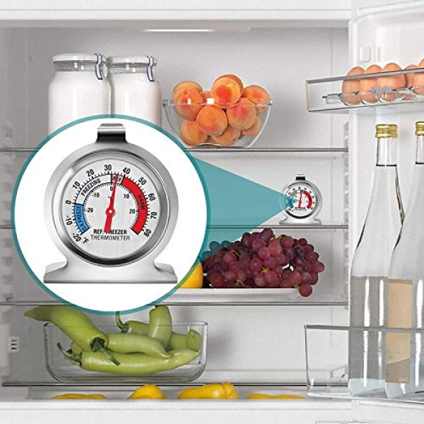 3-Pack Refrigerator Thermometer, Large Dial Freezer Thermometer,Classic Series - Image 2