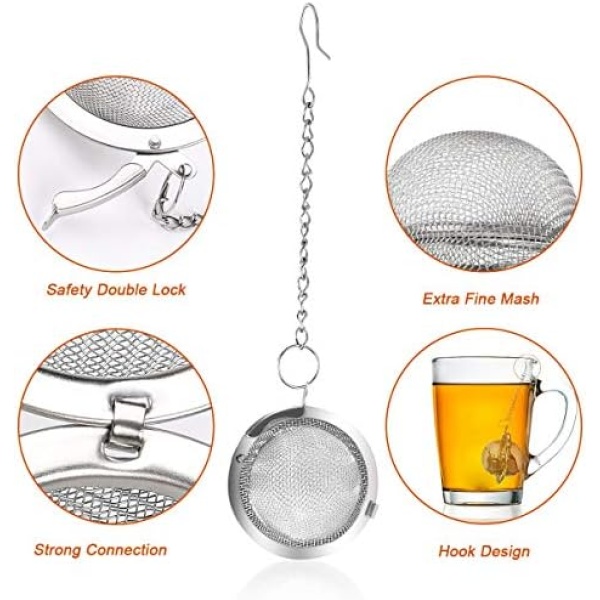 Tea Filter - BabyElf Stainless Steel Tea Infuser - Tea Strainer for Loose Leaf - Image 3