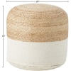Signature Design by Ashley Sweed Valley Jute & Cotton Pouf, 19 x 19 Inches - Image 5
