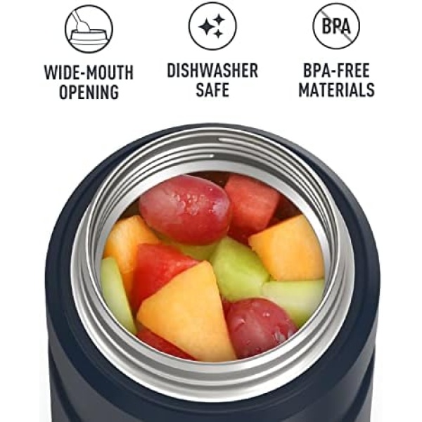 Thermos Stainless King 24 Ounce Food Jar, Matte Blue - Image 3