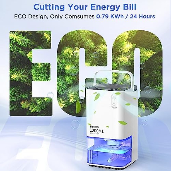 Dehumidifiers for Home Damp, Heelay 320 sq. ft Smart Electric Dehumidifier 40 OZ - Image 3