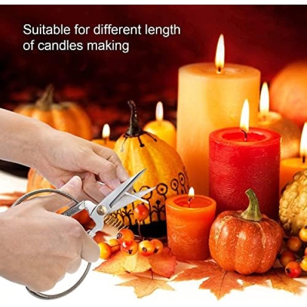 VABNEER 100 Piece 100% Natural Cotton Candle Wick for Candle Making Candle DIY - Image 9