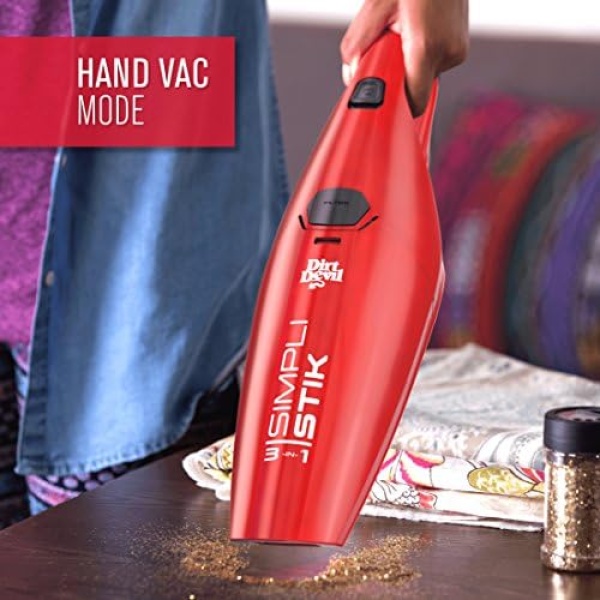 Dirt Devil Simpli-Stik Vacuum Cleaner, 3-in-1 Hand and Stick Vac, Small - Image 4