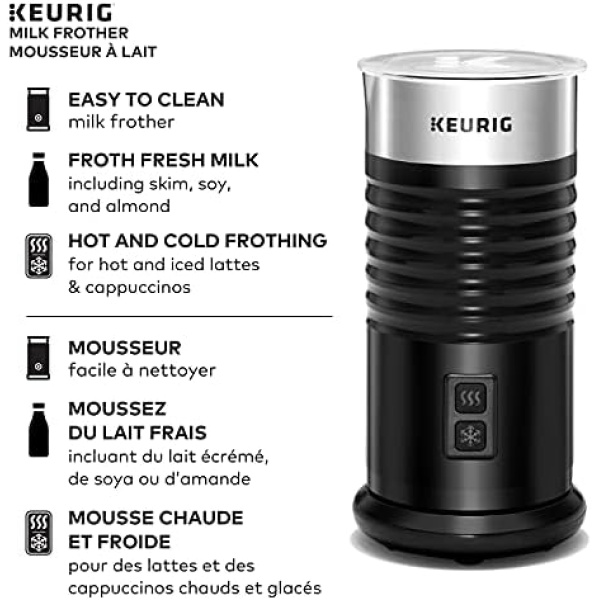 Keurig Milk Frother For Lattes And Cappuccinos, Features Hot And Cold Function - Image 2