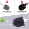 New Lefree Silicone Toilet Brush and Holder, Toilet Cleaner Brush Set, Non-Slip - Image 3